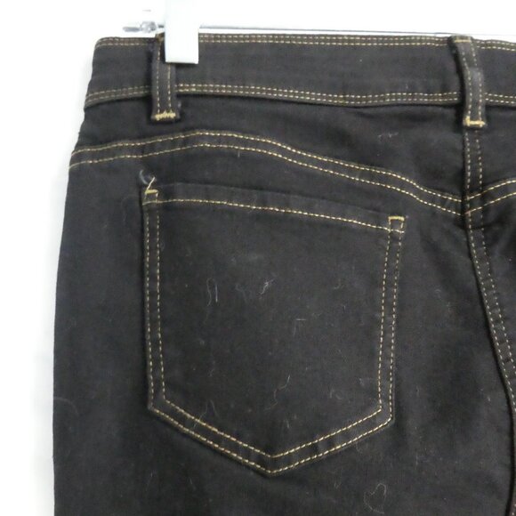 ALIA | size 12 | Black Denim With Contrasting Front and Back Stitching | NWOT - Picture 10 of 16